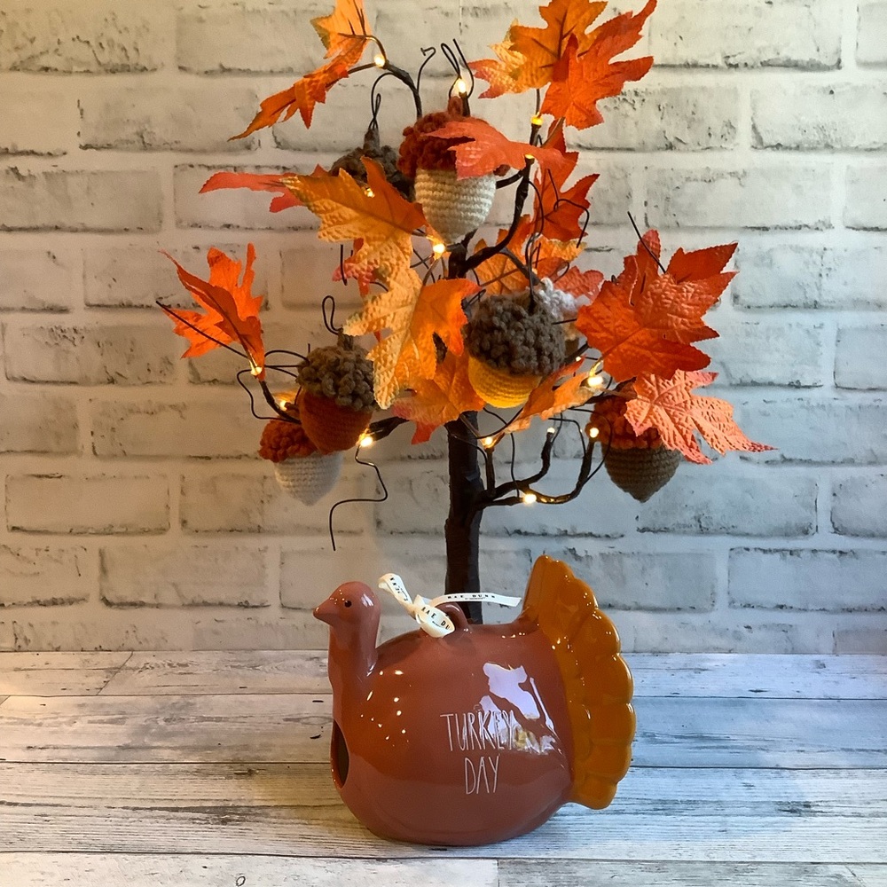 Rae Dunn Ceramic Turkey Day Birdhouse